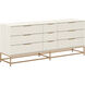 Rebel Champagne Gold / Cream Dresser, Large